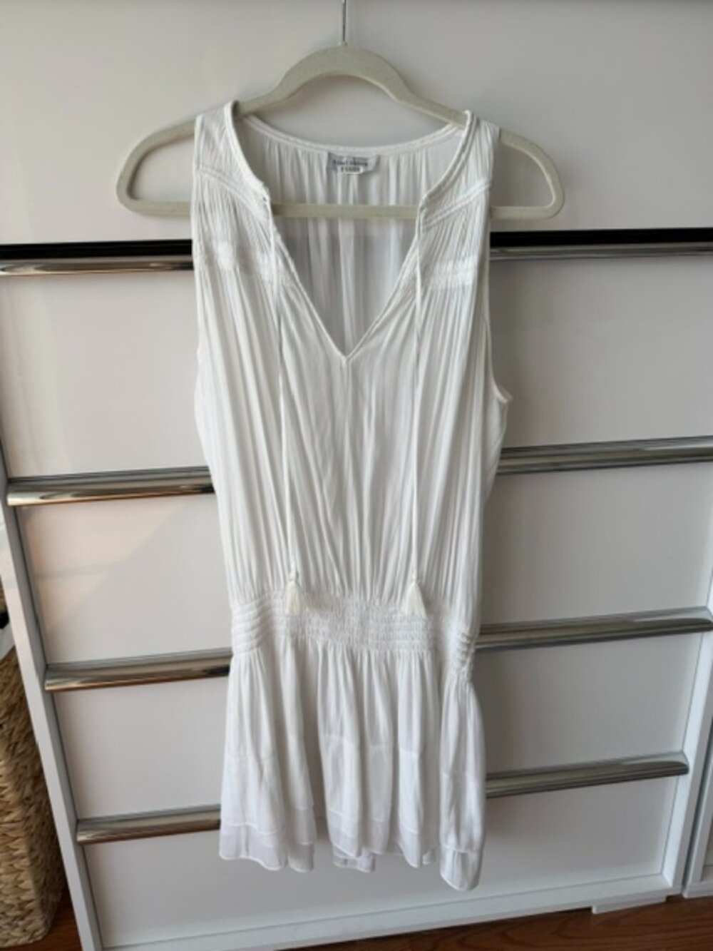 Ramy brook -White Lightweight silky dress size Medium original price 250.00